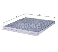 Pollen / Cabin Filter fits TOYOTA COROLLA E12 1.4 01 to 07 4ZZ-FE Mahle Quality