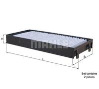 MAHLE LAK 221/S Interior Cabin Air Filter - Carbon Activated Pollen Filter - with odor protection - Car