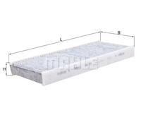 Mahle Original Cabin Filter LAK289 - Activated Carbon - Fits Nissan Navara NP300