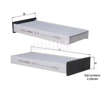 Cabin filter Activated Carbon Filter LAK 296/S MAHLE for MITSUBISHI CARISMA L200