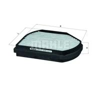Mahle Cabin Air Filter Element with Activated Carbon LAK 37