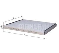 MAHLE LAK 447 Interior Cabin Air Filter - Carbon Activated Pollen Filter - with odor protection - Car