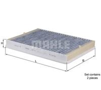 Mahle - LAK 73/S - Filter, interior air