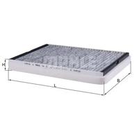 Cabin filter Activated Carbon Filter LAK 75 KNECHT for OPEL IVECO