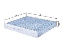 Pollen / Cabin Filter fits VW POLO 2010 on Mahle 6R0819653 6R0820367 JZW819653F