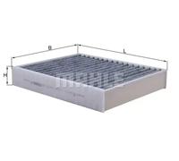 Cabin filter Activated Carbon Filter LAK 812 MAHLE for BMW PORSCHE ALPINA