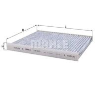 MAHLE High Quality Carbon Cabin Filter LAK813 - OE Replacement For Alpha Romeo
