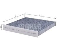 MAHLE Activated Carbon Cabin Pollen Air Filter fits FORD TRANSIT MK6 V363