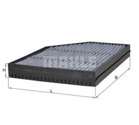 Cabin filter Activated Carbon Filter LAK 863 KNECHT for MERCEDES-BENZ ANTOS