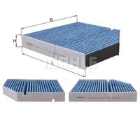 Cabin filter Activated Carbon Filter LAO 1161 KNECHT for MERCEDES-BENZ GL-CLASS