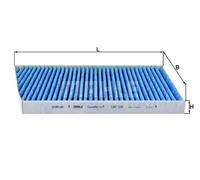 MAHLE LAO 129 Cabin Air Filter - CareMetix - with allergen, bacteria and odor protection