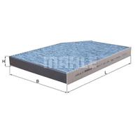 MAHLE LAO 1398 Cabin Air Filter - CareMetix - with allergen, bacteria and odor protection
