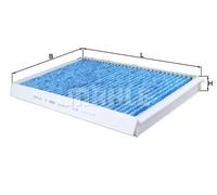 LAO307 Interior Air Cabin Pollen Filter Activated Carbon H35mm By Mahle Knecht