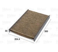 Cabin filter Activated Carbon Filter with polyphenol 701023 VALEO for AUDI SEAT