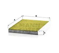MANN-FILTER FP 32 008 Cabin Air Filter - FreciousPlus Biofunctional Pollen Filter - for Cars + Transporters