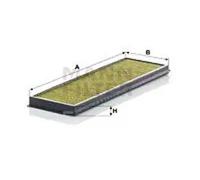 Cabin filter Activated Carbon Filter with polyphenol FP 37 001 MANN-FILTER