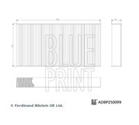 BLUE PRINT ADBP250099 Pollen filter