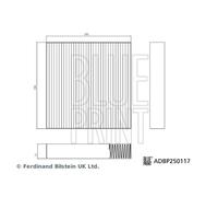 Cabin Filter ADBP250117 Blue Print 1297584300 1303389100 SA2E8121211EE1