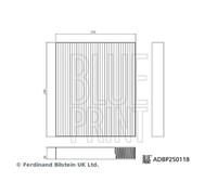 Cabin Filter ADBP250118 Blue Print 1297777400 1303390300 SA2FC8121211EE1