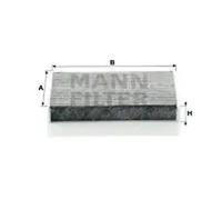 Cabin filter behind the glove compartment Activated Carbon Filter CUK 1611