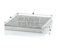 Cabin filter behind the glove compartment Activated Carbon Filter CUK 2149
