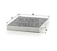 Cabin filter behind the glove compartment Activated Carbon Filter CUK 2227