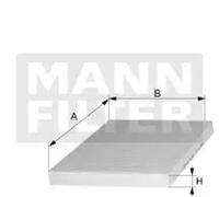 Cabin filter behind the glove compartment Activated Carbon Filter CUK 23 019/1