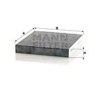 Cabin filter behind the glove compartment Activated Carbon Filter CUK 2345