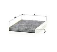 Cabin filter behind the glove compartment Activated Carbon Filter CUK 2532