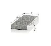 MANN-FILTER Cabin Air Filter CUK 26 013-2 Pollen Filter with Activated Carbon - Set of 2