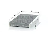 MANN-FILTER CUK 2747 Cabin Air Filter - Pollen Filter with Activated Carbon - for Cars + Transporters