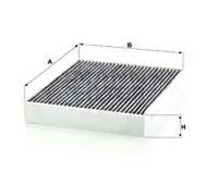MANN-FILTER CUK 28 001 Cabin Air Filter - Pollen Filter with Activated Carbon - for Cars + Transporters