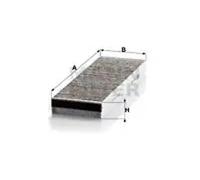 MANN CUK3023-2 Cabin Air Filter 307mm Length Fits Audi A6 Allroad Lamborghini VW