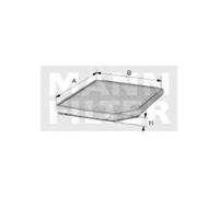 MANN-FILTER Pollen Filter CUK 33 007 Activated Carbon 322mm for Tesla Model X