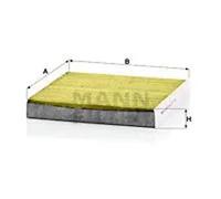 Cabin filter behind the glove compartment FP 21 003 MANN-FILTER for HONDA CR-Z e