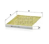 MANN-FILTER FP 2243 Cabin Air Filter - FreciousPlus Biofunctional Pollen Filter - for Cars + Transporters