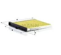 Cabin filter behind the glove compartment FP 24 009 MANN-FILTER for MAZDA 3 CX-5