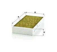 Cabin filter behind the glove compartment FP 2646-2 MANN-FILTER