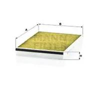 Cabin filter behind the glove compartment FP 3054 MANN-FILTER for OPEL ASTRA H