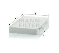 Cabin filter behind the glove compartment Particulate Filter CU 1629 MANN-FILTER