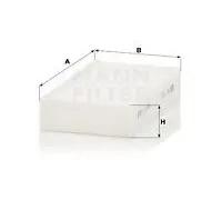 Cabin filter behind the glove compartment Particulate Filter CU 1721-2 for BMW