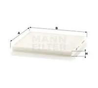 Cabin filter behind the glove compartment Particulate Filter CU 1828 MANN-FILTER