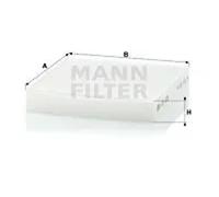 Cabin filter behind the glove compartment Particulate Filter CU 1835 MANN-FILTER