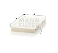 Cabin filter behind the glove compartment Particulate Filter CU 20 005-2