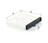 MANN Cabin Air Particulate Filter 196mm Length Fits Mazda 2 1.5 E-SKYACTIV G