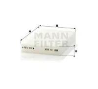 Cabin filter behind the glove compartment Particulate Filter CU 2028 MANN-FILTER