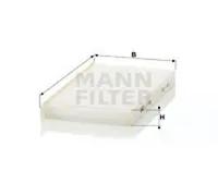 Cabin filter behind the glove compartment Particulate Filter CU 21 005-2