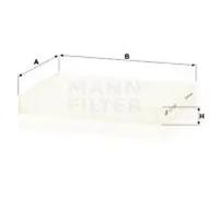 Cabin filter behind the glove compartment Particulate Filter CU 21 009 for KIA