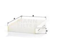 Cabin filter behind the glove compartment Particulate Filter CU 22 022 for FIAT
