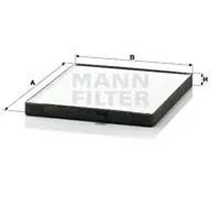 Cabin filter behind the glove compartment Particulate Filter CU 2330 MANN-FILTER
